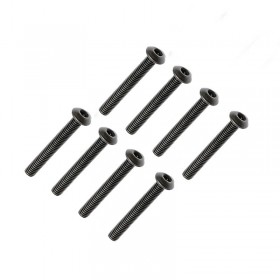 FTX Button Head Hex Screw M3 X 28mm (8pc)